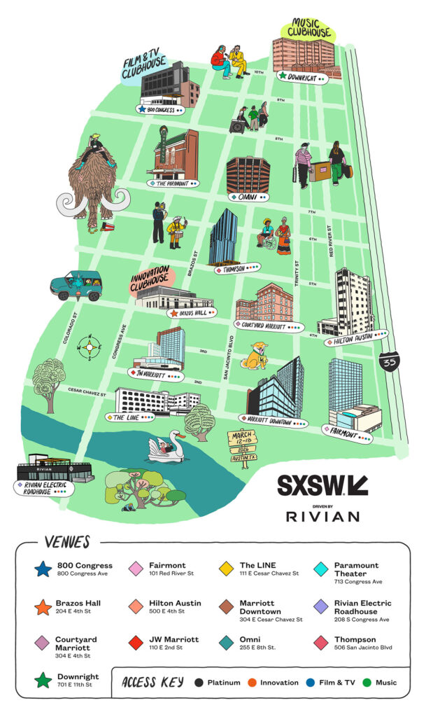mapa sxsw 2026